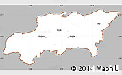 Gray Simple Map of Kumla Kommun, cropped outside