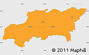 Political Simple Map of Kumla Kommun, single color outside