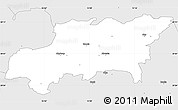 Silver Style Simple Map of Kumla Kommun