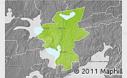 Physical 3D Map of Laxa Kommun, desaturated