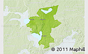 Physical 3D Map of Laxa Kommun, lighten