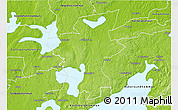 Physical 3D Map of Laxa Kommun