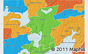 Political 3D Map of Laxa Kommun