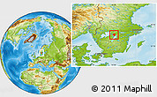 Physical Location Map of Laxa Kommun