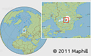 Savanna Style Location Map of Laxa Kommun, highlighted parent region