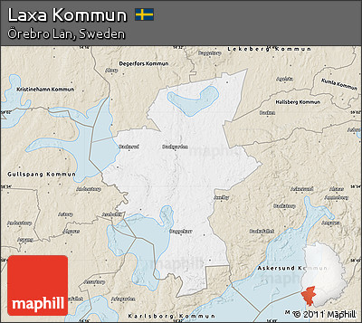 Classic Style Map of Laxa Kommun