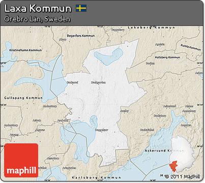 Classic Style Map of Laxa Kommun