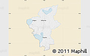 Classic Style Map of Laxa Kommun, single color outside