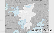 Gray Map of Laxa Kommun