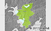 Physical Map of Laxa Kommun, desaturated
