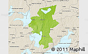 Physical Map of Laxa Kommun, shaded relief outside