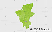 Physical Map of Laxa Kommun, single color outside