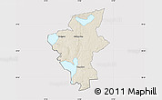 Shaded Relief Map of Laxa Kommun, cropped outside