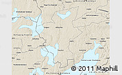 Shaded Relief Map of Laxa Kommun