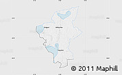 Silver Style Map of Laxa Kommun, single color outside