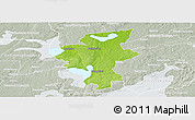 Physical Panoramic Map of Laxa Kommun, lighten, semi-desaturated