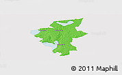 Political Panoramic Map of Laxa Kommun, cropped outside
