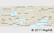 Shaded Relief Panoramic Map of Laxa Kommun