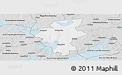 Silver Style Panoramic Map of Laxa Kommun