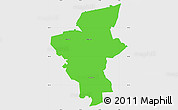 Political Simple Map of Laxa Kommun, single color outside