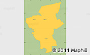 Savanna Style Simple Map of Laxa Kommun, single color outside