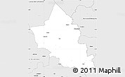 Silver Style Simple Map of Lindesberg Kommun