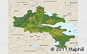 Satellite 3D Map of Örebro Kommun, shaded relief outside