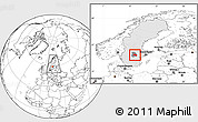 Blank Location Map of Örebro Kommun, highlighted country, highlighted parent region, within the entire country