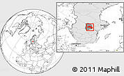 Blank Location Map of Örebro Kommun, highlighted country, highlighted parent region