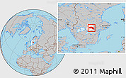 Gray Location Map of Örebro Kommun, highlighted parent region