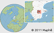 Savanna Style Location Map of Örebro Kommun, highlighted country, highlighted parent region