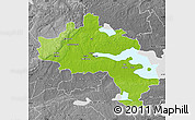 Physical Map of Örebro Kommun, desaturated