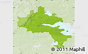 Physical Map of Örebro Kommun, lighten