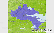 Political Map of Örebro Kommun, physical outside