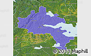 Political Map of Örebro Kommun, satellite outside