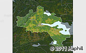 Satellite Map of Örebro Kommun, darken