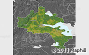 Satellite Map of Örebro Kommun, desaturated