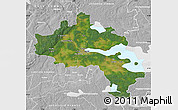 Satellite Map of Örebro Kommun, lighten, desaturated