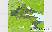 Satellite Map of Örebro Kommun, physical outside