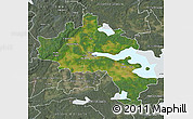 Satellite Map of Örebro Kommun, semi-desaturated