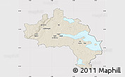 Shaded Relief Map of Örebro Kommun, cropped outside