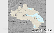 Shaded Relief Map of Örebro Kommun, darken, desaturated