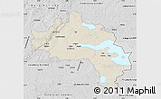 Shaded Relief Map of Örebro Kommun, desaturated