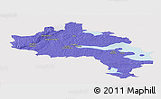 Political Panoramic Map of Örebro Kommun, cropped outside