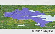 Political Panoramic Map of Örebro Kommun, satellite outside