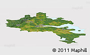Satellite Panoramic Map of Örebro Kommun, cropped outside