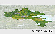 Satellite Panoramic Map of Örebro Kommun, lighten