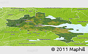 Satellite Panoramic Map of Örebro Kommun, physical outside