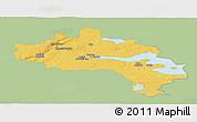 Savanna Style Panoramic Map of Örebro Kommun, single color outside