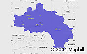 Political Simple Map of Örebro Kommun, single color outside, borders and labels